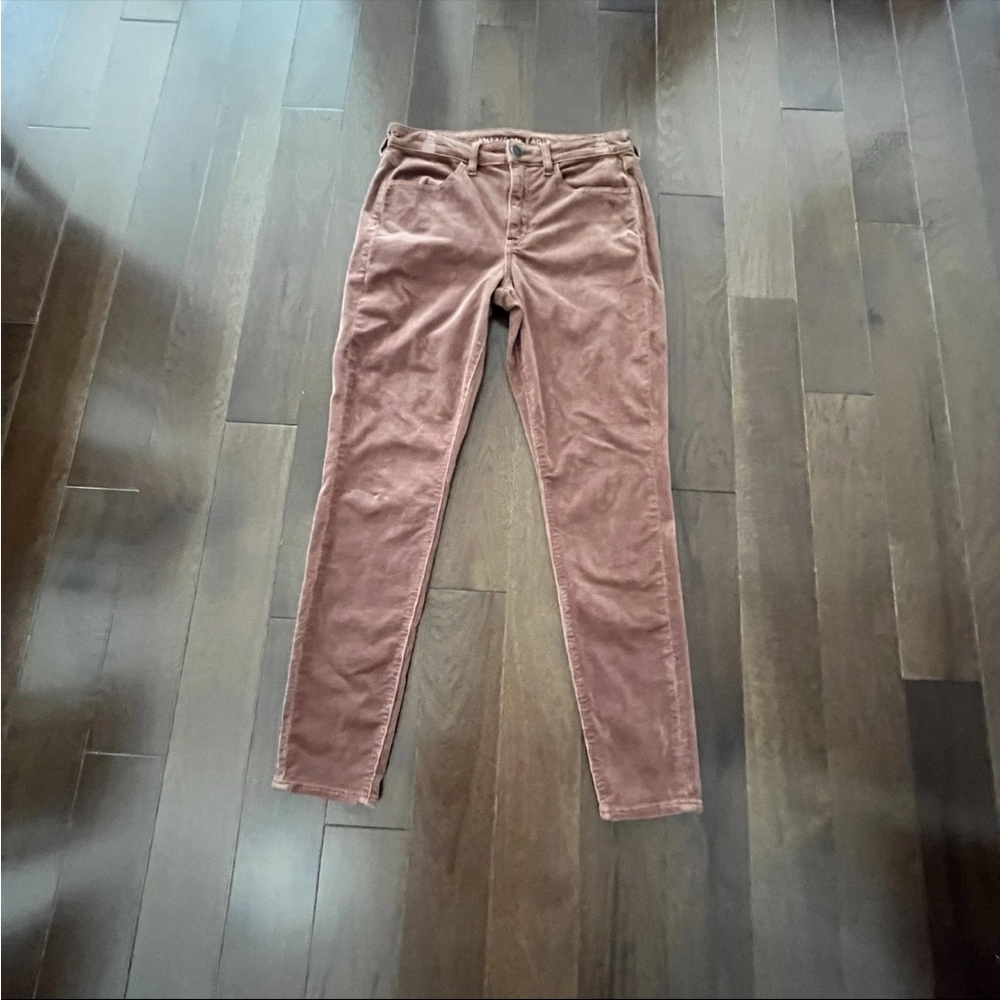 American Eagle Outfitters Pants Women 8 Reg Brown Corduroy High Rise 90’s